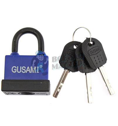 Навесной замок GUSAMI 47мм (синий)