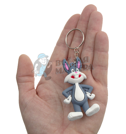 Брелок для ключей "Багз Банни" с кольцом