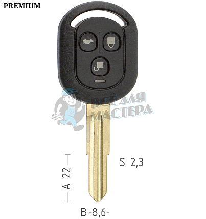 Корпус CHEVROLET DW04R 3 кнопки/левый КНР