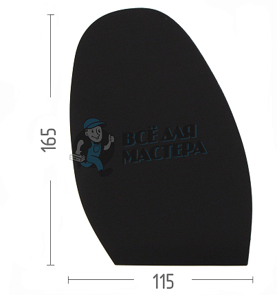 Проф. формованная для лабутенов Casali Silk №3,1,3мм Черный