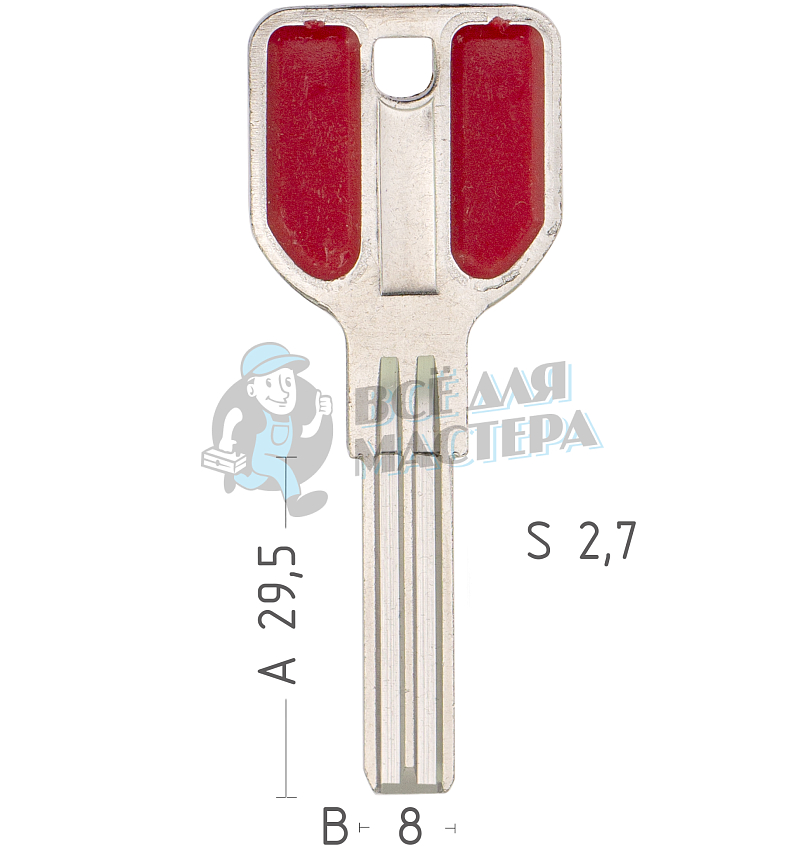 MasterLock MASL1 MAS1 MSL1 полукруглый 2 паза проф. “Э” КНР