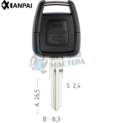 Корпус  OPEL S33 left 2кн   КНР