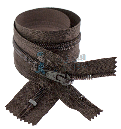 Молния №7 45см Коричневая