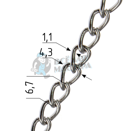 Вешалка - цепочка цв хром