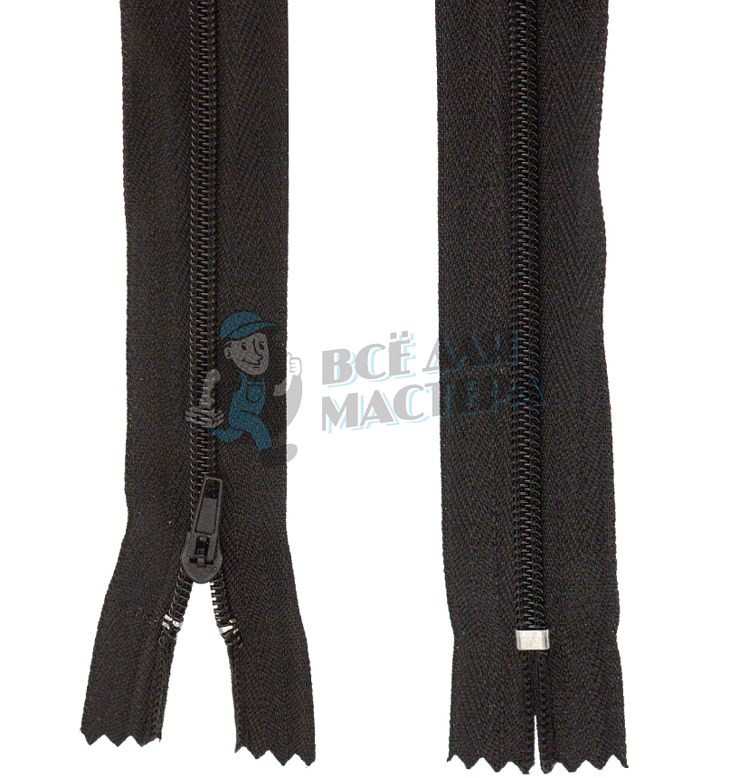 Молния спиральная (витая) Т-3 18см, н/р , полуавтомат, цв.322