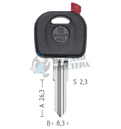 T00HF43P TP00OP-SP HU46AT0 а/пласт.с мест.п/чип DAEWOO - Чертеж
