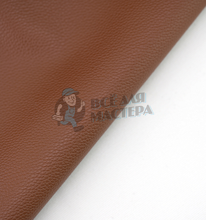 Искусственная кожа на спанбонде (тип Cayenne) цв. медно-коричневый (9841-12), т.0,8мм 100см*140см