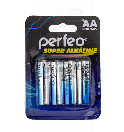 Батарейка Perfeo LR6 BL4 Alkaline 1.5V (4/120/240) - Чертеж
