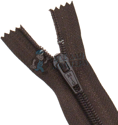 Молния №7 35см Коричневая