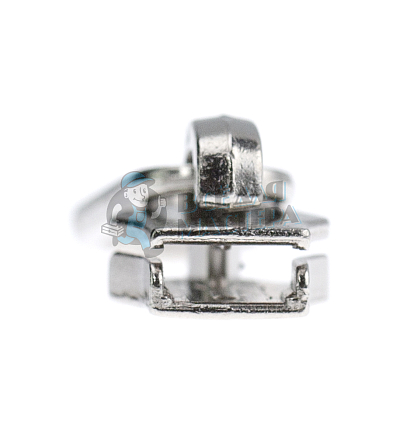 Бегунок для спиральной молнии, тип 8, сумочный, цв. никель