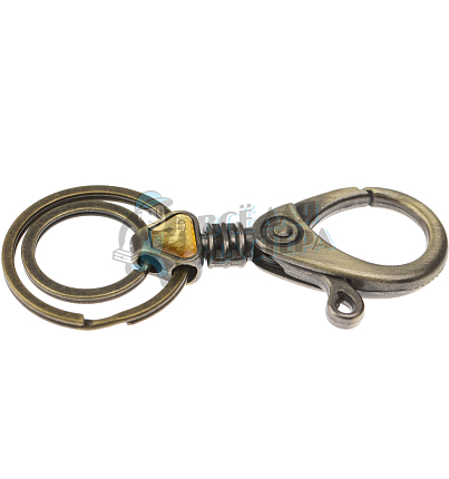 Карабин с двумя кольцами для ключей