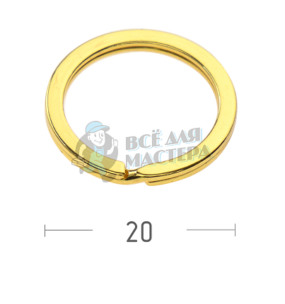 КОЛЬЦО ЗОЛОТО 20D ПЛОСКОЕ 