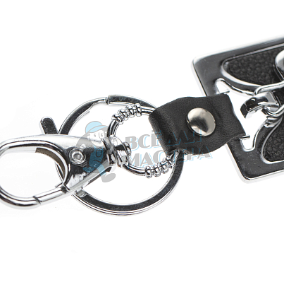 Авто карабин с кольцом для ключей HONDA (рифленая)