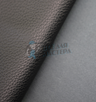 Искусственная кожа на трикотажной основе (тип Cayenne) цв. черный (LT960-01), т.1мм 100см*140см