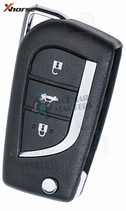 Универсальный ключ с Д/У серии XK в стиле TOYOTA NEW 3кн без встроенного чипа КНР