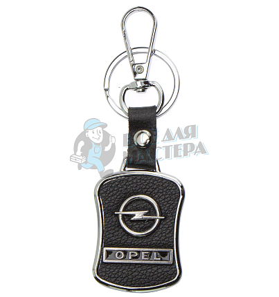 Авто карабин с кольцом для ключей OPEL Экокожа