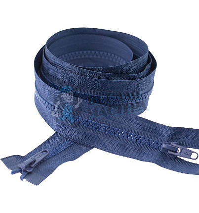 Молния Трактор "JUDSON", 120см, Тип-5, разъёмная двухзамковая, цв.синий