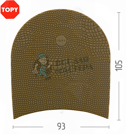 Набойки Topy X-Top №176, цв.карамельный (93) - Чертеж