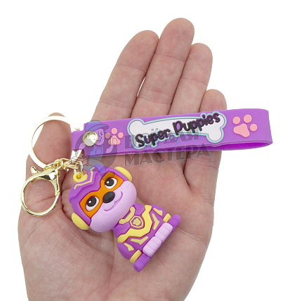 Брелок для ключей "Собачка Super Puppies" + карабин