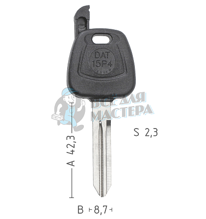 T00NS8PA TP00DAT-15P4 а/пласт.с мест.п/чип NISSAN - Чертеж