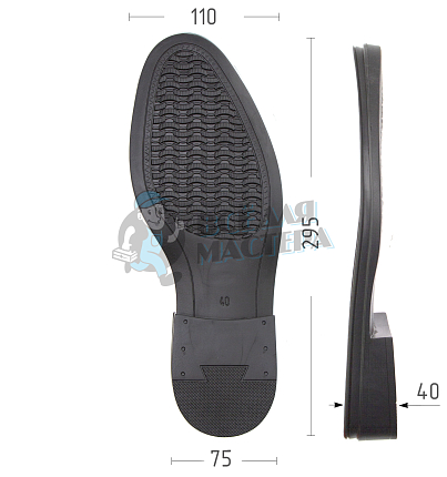 Подошва муж. Киров 90555 р. 40, цв. черный