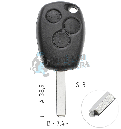 Корпус  Renault VA2 2кн ремкомплект  КНР//