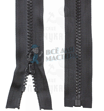 Молния тракторная, тип 5, 95см, цв. черный