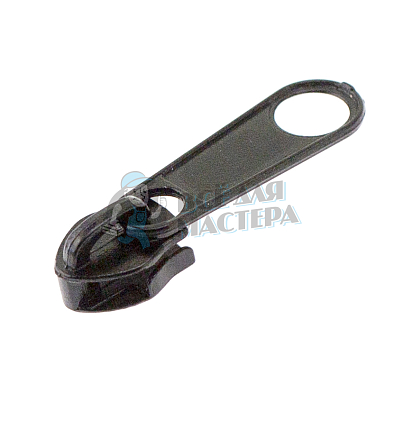 Бегунок для спиральной молнии, тип 7, галант цв.черный 322, РЕВЕРС