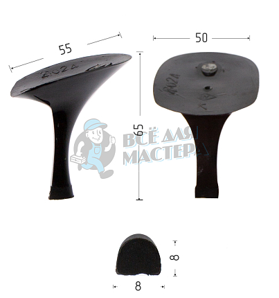 Каблуки ABS (4024) черн.лак. 6см