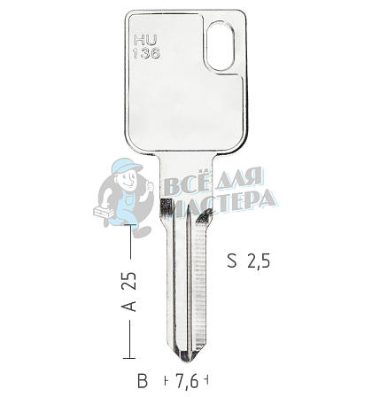 DCA4R DAC-4D HU136 а/сталь LOGAN - Чертеж