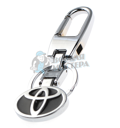 Авто карабин с кольцом для ключей TOYOTA