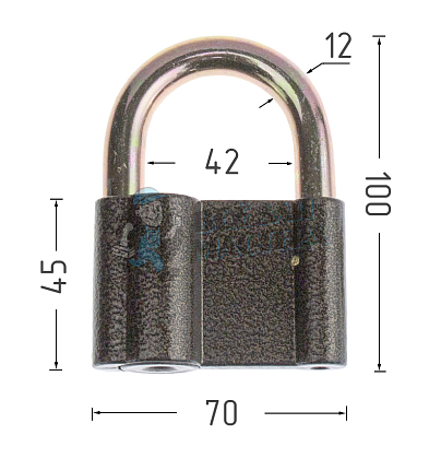 Навесной замок Avers PD-20-80-Blister