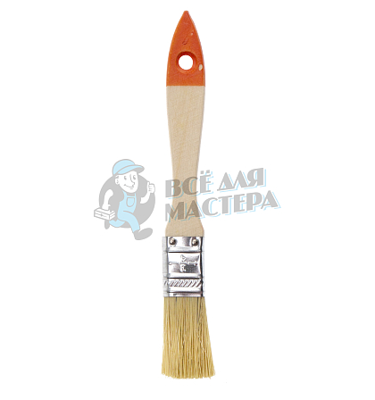 Кисть плоская Slimline 3/4" (20 мм), натуральная щетина, деревянная ручка Sparta - Чертеж