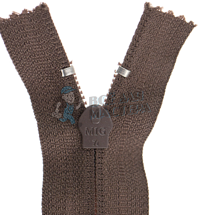 Молния 55см Коричневый