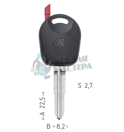 T00SSA2P TP00SSA-1.P1 а/пласт.с мест.п/чип SSANGYONG - Чертеж