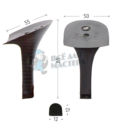 Каблуки ABS (7118) черн.полосат. 8см