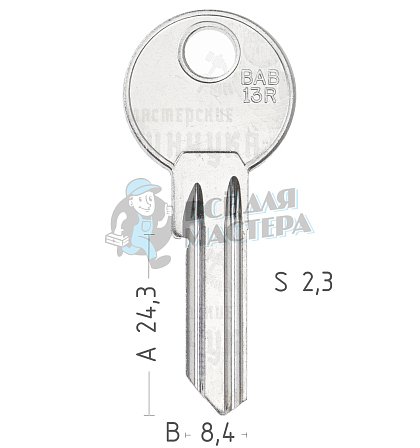 BAB3  BAB13R  BAB4S - Чертеж