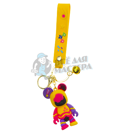 Брелок для ключей "Мишка CANDY" колокольчик + карабин