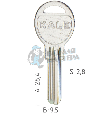 KAE12D_KAL13 Kale6/KAE6 3п овальная голова КНР - Чертеж