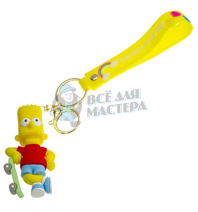 Брелок для ключей "Симпсоны : Барт" + карабин
