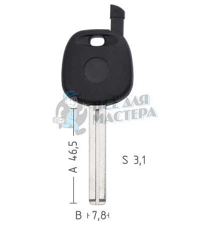 T00KIA7P TP00KI-7P KIA7BTE а/пласт.с мест.п/чип KIA/HYUNDAI - Чертеж