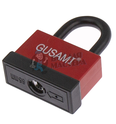 Навесной замок GUSAMI 68мм (красный)
