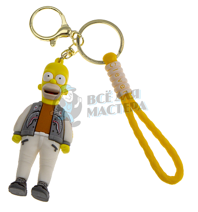 Брелок для ключей "Симпсоны : Гомер" + карабин