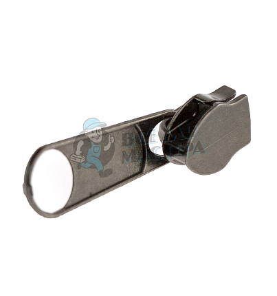 Бегунок для спиральной молнии, тип 8, сумочный, цв. темный никель