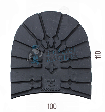 Набойка "Dunlop Tank" р.47-48, цв. черный, 8мм
