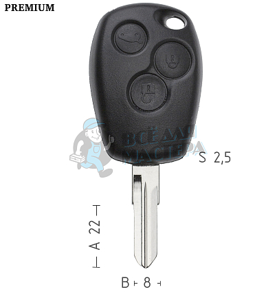 Корпус  RENAULT 3кн(VAC102)ремкомпл.  КНР