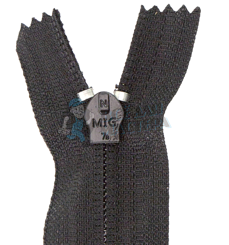 Молния спиральная, Т-7 55см, н/р, цв.чёрный