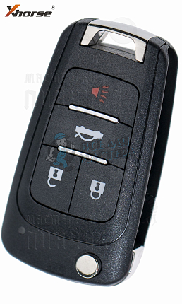 Универсальный ключ с Д/У серии XK в стиле CHEVROLET 4кн без встроенного чипа КНР