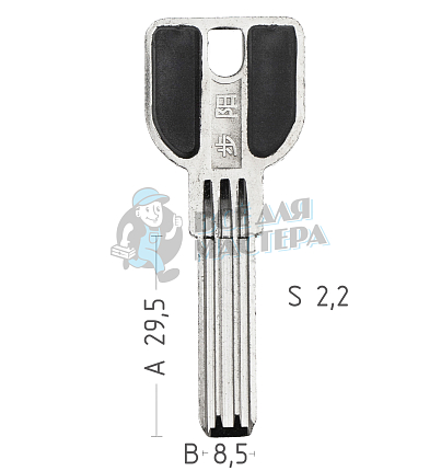 SANJIN 3 ПАЗА ПЛ.ВСТ. (29ММ Х 8,5ММ Х2,6ММ) КНР