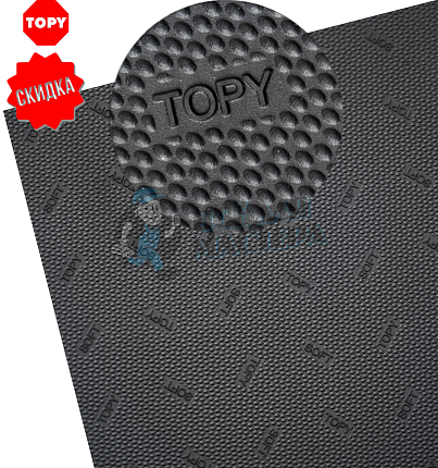 Набойки листовые "Topy  Verasoft", р-р 800х600х6мм, цв.черный (9)